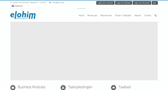 Desktop Screenshot of elohim.be